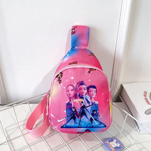 Tas Anak Monster Hunt Versi Korea Kartun Trendi Keren Kpop Tas Dada Bahu Tunggal Anak Perempuan Kecil Tas Selempang Mini - Product Image 5