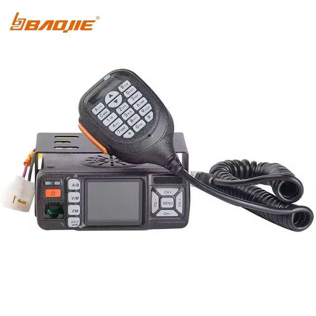 Digital Lightweight BaoJie-318 Long Range 30Km Dual Band VHF_UHF Mobile Car Radio Walkie Talkie 25W Output Power IPX-1 Water