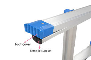 Vente en gros Échelle pliable géante multi-usages 4*4 marches Petite échelle pliable en aluminium à grande charnière - Product Image 5