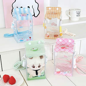 Sac de pochette en plastique pour poupée en peluche mignonne Bubu PVC impression double face poupée décorative stockage jouets sacs support support conception personnalisée - Product Image 1