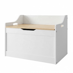 Custom Wholesale White Baby Toddler Children <strong>Wooden</strong> Bench Toy <strong>Storage</strong> <strong>Box</strong> for Kids, Kid <strong>Wooden</strong> Toy Chest - Product Image 2