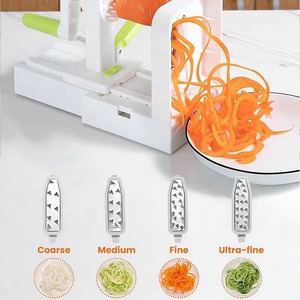 5 Blades <b>Vegetable</b> Spiralizer Zucchini Noodle Maker Best Veggie Spiral Slicer Curly Fry Chopper <b>Cutter</b> Pasta Spaghetti Maker - Product Image 1