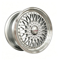 Jantes forgées concaves en mesh personnalisées en 2 parties, 15-20 pouces, 4x100, 5x112, 5x120.65, RS, compatibles avec BMW E30, Golf Mk2, Jaguar XJ, Audi, Tesla