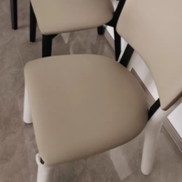 Chaises de salle à manger ergonomiques modernes en bois rembourrées, ensemble de chaises de salle à manger en bois massif écologiques, imperméables, pour chambre, villa, extérieur
