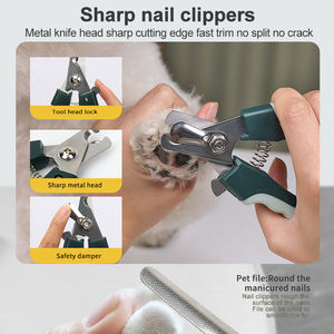 Vente en gros en usine de produits de toilettage 8 en 1 pour chats de voyage avec logo personnalisé kit de toilettage pour animaux de compagnie ensemble de brosses pour chiens - Product Image 3