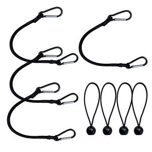 Cordons élastiques en latex de caoutchouc durable de 8mm avec crochets mousquetons de verrouillage - Product Image 1