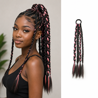 Perruques en gros avec emballage personnalisé, perruque en fibre synthétique pour usage quotidien, alternative aux extensions de cheveux humains, cheveux à tresser
