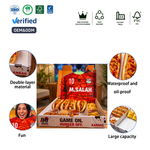 Scatola <span class=keywords><strong>per</strong></span> Pizza Personalizzata con Taglio Sagomato a Tema Selfie |   Confezione <span class=keywords><strong>per</strong></span> Pizza in Cartone Ondulato Stampata a Colori con Design Personalizzato, Adatta agli <span class=keywords><strong>Alimenti</strong></span> - Product Image 2