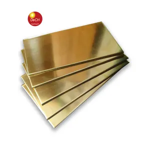 0.15mm to 2.2mm Thick Brass Copper Alloy Sheet Plate for Hotel Decoration