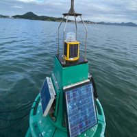 Lanternes marines à énergie solaire à LED, lampes d'avertissement nautiques d'intensité moyenne, balise flash rouge, lumière d'obstacle pour l'aviation