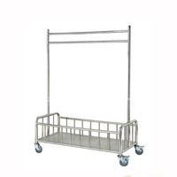 Chariot à linge en acier inoxydable pour chambre d'hôtel J24
