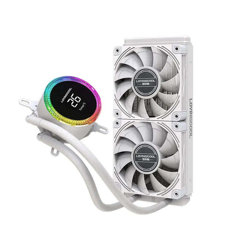 Lovingcool Großhandel ARGB PWM 240mm RGB Beleuchtung Liquid Aio Cooler CPU Flüssigkeits kühler Wasser kühlung Flüssigkeits kühler für PC