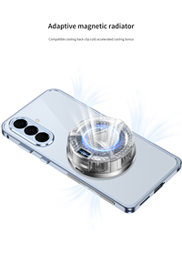 Funda de <span class=keywords><strong>Teléfono</strong></span> con Marco de Aleación de Aluminio para <span class=keywords><strong>Samsung</strong></span> A37 A57 S26, Cubierta Protectora Anticaídas con Diseño de Cierre a Presión y Disipación de Calor - Product Image 4