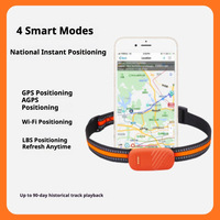 Rastreador GPS 4G para Mascotas, Resistente al Agua IP67, Mini Dispositivo de Rastreo Antipérdida en Tiempo Real para Perros y Gatos, Larga Duración de Batería, Localización en Exteriores
