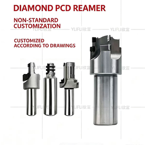 Fraise diamantée PCD pour chanfreinage, finition miroir, haute brillance, pour pièces automobiles en graphite, aluminium, OEM, HRC 65 45 Helix - Product Image 2