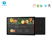 RK3566 Tableta Android con Pantalla Táctil Capacitiva de 15.6 Pulgadas, Montada en Pared, Industrial, PoE RJ45, Bisel Estrecho, Reproductor de Publicidad