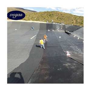 HDPE Teichfolie/Dammfolie/Bewässerungskanal-Folie Geomembran Teichfolie 0,5mm 0,75mm Anti-Versickerungsfolie Wasserdichte Folie Schwarz - Product Image 2