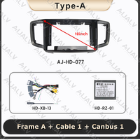 Autoradio Android Aijia, lecteur DVD, faisceau de câblage pour tableau de bord, navigation multimédia, cadre pour Honda Odyssey 2019-2021, 10 pouces