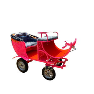 Chariot à 4 roues doré pour poney <span class=keywords><strong>miniature</strong></span>, chariot classique pour poney, calèche pour cheval de marathon, chariot pour cheval de traction touristique - Product Image 4