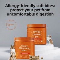 Produits de santé pour chiens et chats emballés, probiotiques diététiques pour allergies chez les animaux de compagnie, granulés mous à mâcher