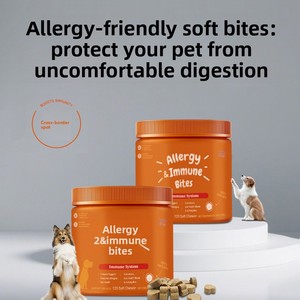 Verpakte gezondheidsproducten voor honden en katten, allergieën, dieet, probiotica, kauwtabletten, zachte korrels - Product Image 3