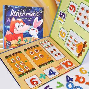 Outil éducatif pour l'apprentissage des symboles, matériel pédagogique pour la maternelle, livre de nombres magnétiques - Product Image 1