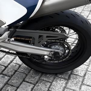 Waximoto adapté pour Husqvarna 701 Enduro LR Supermoto GAS <span class=keywords><strong>SM</strong></span> ES 700 <span class=keywords><strong>KTM</strong></span> <span class=keywords><strong>690</strong></span> protecteur de chaîne en aluminium de rechange couvercle coulissant - Product Image 6