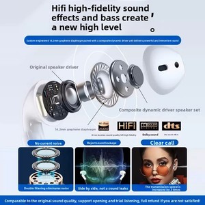 Auricolari Wireless In-Ear con Cancellazione del Rumore, Controllo Touch, Bassi Profondi per Musica, Sport e Chiamate, Compatibili con Apple - Product Image 3