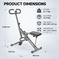 Appareil de cardio-training à faible impact pour la maison, respectueux des genoux, avec siège réglable, guidon en mousse, pédales antidérapantes, compact, pour salle de sport, OEM ODM