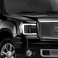 Ensemble de phares LED KGKB pour GMC Sierra GMT900 1500 2500HD 3500HD 2007-2013, lentille de projecteur améliorée, DRL, Plug & Play