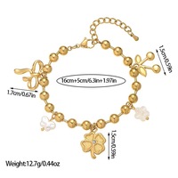 Ensemble de bijoux fantaisie deux pièces pour femme, plaqué or, en alliage de zinc, avec bracelets à breloques géométriques et bague style spirale anti-moustiques