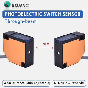 Capteur optique BXuan A3R 2M NPN PNP 24V 10-30V <span class=keywords><strong>miroir</strong></span> capteur de commutateur photoélectrique rétro réfléchissant avec distance de détection de 2M - Product Image 5