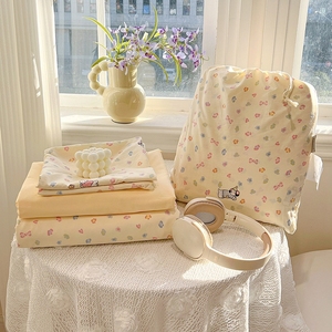 Nuovo Stile 2026: Set Quattro Pezzi in Filato Poliestere Effetto Nuvola, Metodo Antico, Tinta Unita, 600TC, Antistatico Classe A - Product Image 2