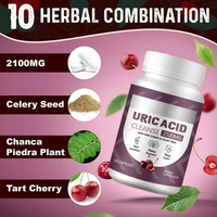 Capsules d'acide urique de marque propre OEM/ODM pour adultes atteints de goutte : soutien à la détoxification rénale et à la restauration de l'équilibre de l'acide urique