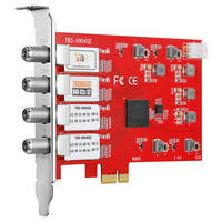 Carte tuner TV satellite numérique TBS6904SE DVB-S2 Quad Tuner PCIe, solution de tête de réseau IPTV, serveur de streaming, passerelle FTA haute performance