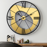 Horloge de Table Antique Style Nordique Accent Maison 8X13.5 Pouces Chiffre Arabe Horloge de Table en Métal avec Base à Trois Jambes