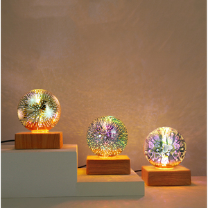 USB 3D LED Pha Lê USB Sphere Sét Đèn Đầy Màu Sắc Bóng Đêm Lights Ma Thuật Glass Sphere Novelty Bóng Ánh Sáng Plasma Đèn Bàn - Product Image 6