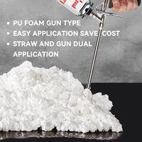 Polyvalent 750ml 750g 900g Polyuréthane Mousse Colle Isolation Thermique Aérosol Pistolet Paille Construction PU Mousse Chimique