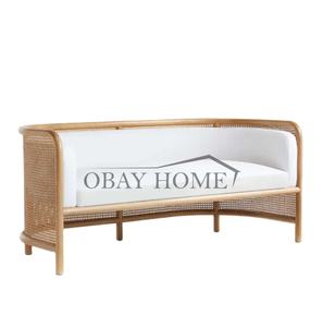 Vente directe d'usine de meubles modernes en bois massif avec coussins canapé <span class=keywords><strong>canne</strong></span> et décor en bois canapé de mariage <span class=keywords><strong>location</strong></span> canapé de salon - Product Image 2