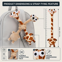 Peluche d'animal douce de 8 pouces à cou long, modèle Goofy, breloque de sac, prix pour machine d'arcade de centre commercial, directement de l'usine, en stock, à acheter