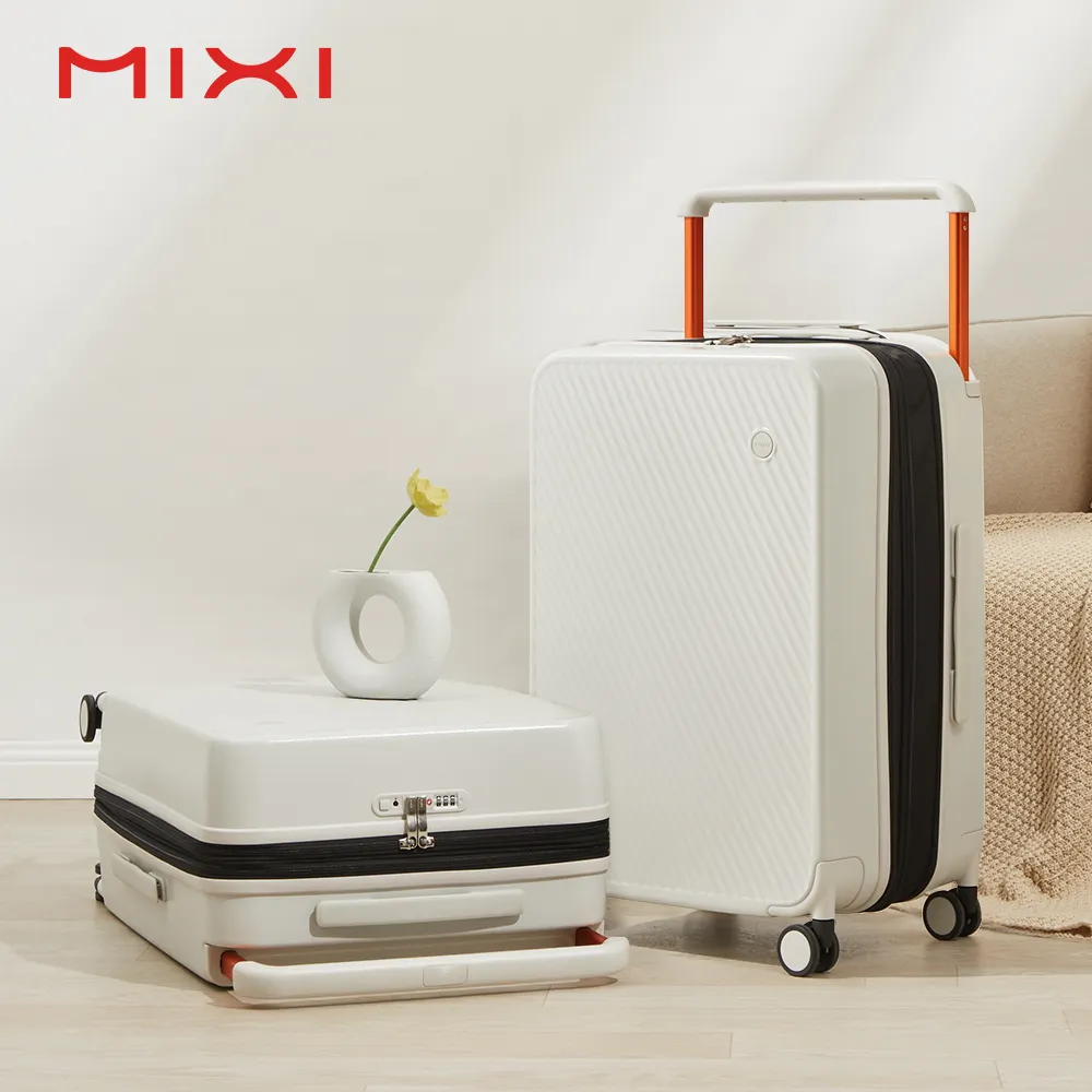 Mixi özel toptan lüks bavul Spinner tekerlekler Valise hafif TSA kilit akıllı bagaj maletas bavul setleri