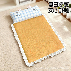 Alfombra de ratán/refrigerante de verano para gatos, estilo princesa, transpirable, refrescante, adecuada para mascotas y perros, extraíble y lavable - Product Image 5