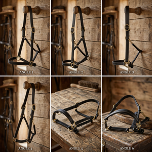 Harnais en cuir de ranch de qualité supérieure, fabriqué à la main en Inde par Divine International - Product Image 4