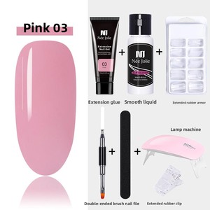 Set de Gel Sólido para Extensión de Uñas Nee Jolie, Gel de Fototerapia Modelo 51227, Sin Necesidad de Moldes de Papel, Diseño de Cristal, Logotipo Personalizado - Product Image 3