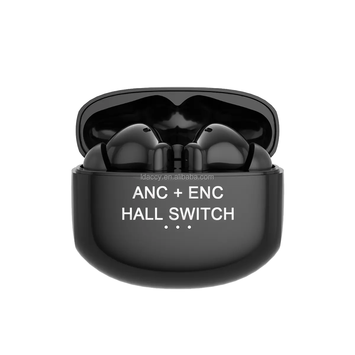 ANC 블루투스 5.1 이어폰 무선 활성 소음 차단 헤드폰 HIFI 스테레오 4-mic ANC 이어폰 깊은베이스 저렴한 가격