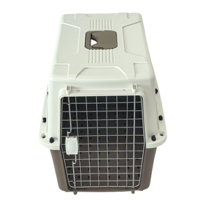 <span class=keywords><strong>PET</strong></span> CARRIER Boîte de <span class=keywords><strong>transport</strong></span> pour chiens en plastique approuvée par les compagnies aériennes et Cages pour maisons de voyage avec porte en métal - Product Image 3