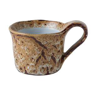 Tasse en céramique brûlée au four avec anse pour le thé de l'après-midi, le café, le lait, les flocons d'avoine, usage bureau et domicile, tasse individuelle - Product Image 5