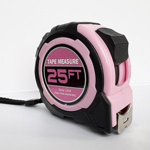 Mètre Ruban en Acier Rose 5M (16FT/25FT) à Double Verrouillage Automatique, Épais et Résistant à l'Usure, Vente Directe Usine, Transfrontalier, Mesure Métrique et Impériale - Product Image 4