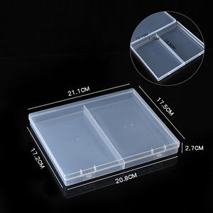 Boîte de rangement en plastique transparent, 7 rangées, 56 compartiments, organisateur de bureau pour bijoux, puces de batterie, écologique, rectangulaire, capacité 1L - Product Image 2