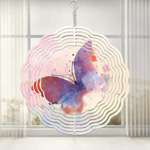 Spinner de Viento Metálico 3D para Sublimación, Spinner de Viento de Aluminio de Doble Cara para Sublimación, Cinético Impulsado por el Viento para Prensa de Calor - Product Image 2